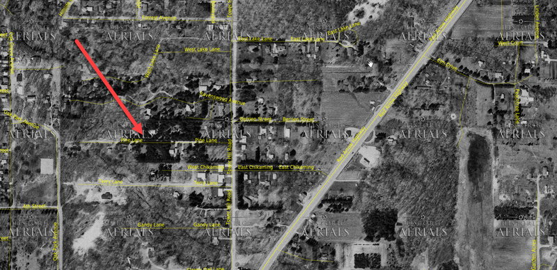 Undetermined Sawyer Motel - 1969 Map Of Pine Lane Street - Possibly Related